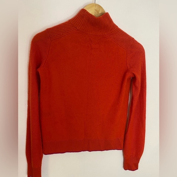 Rag And Bone Cashmere Mock Neck Mixed Knit Sweater - Picture 4 of 7